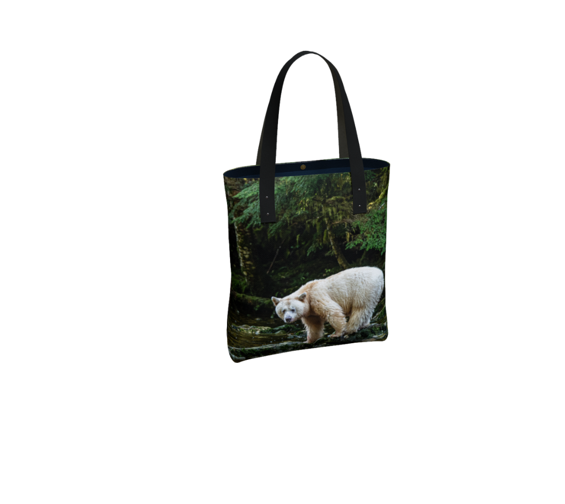 "Ghosts of the Forest" Spirit Bears Canvas Tote Bag