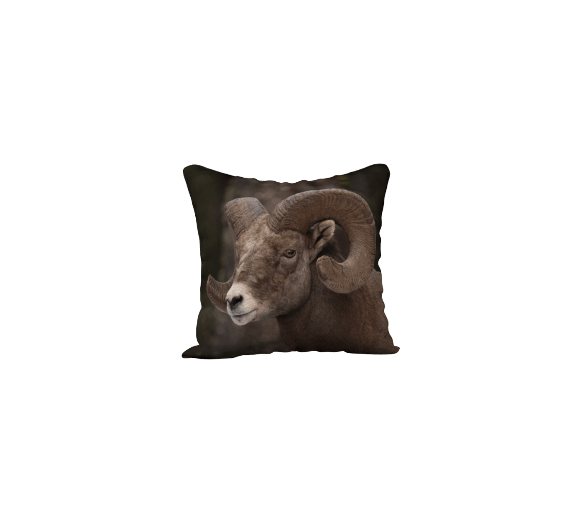 Bighorn Ram Throw Pillow Cover - Home Interior Decorating