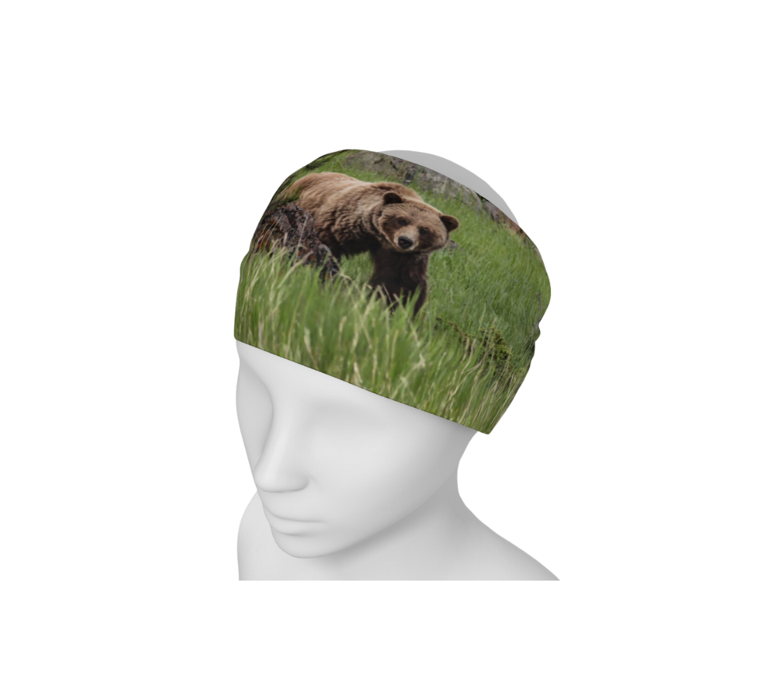 "On the Prowl" Grizzly Bear Gaiter Headband or Neck Wrap
