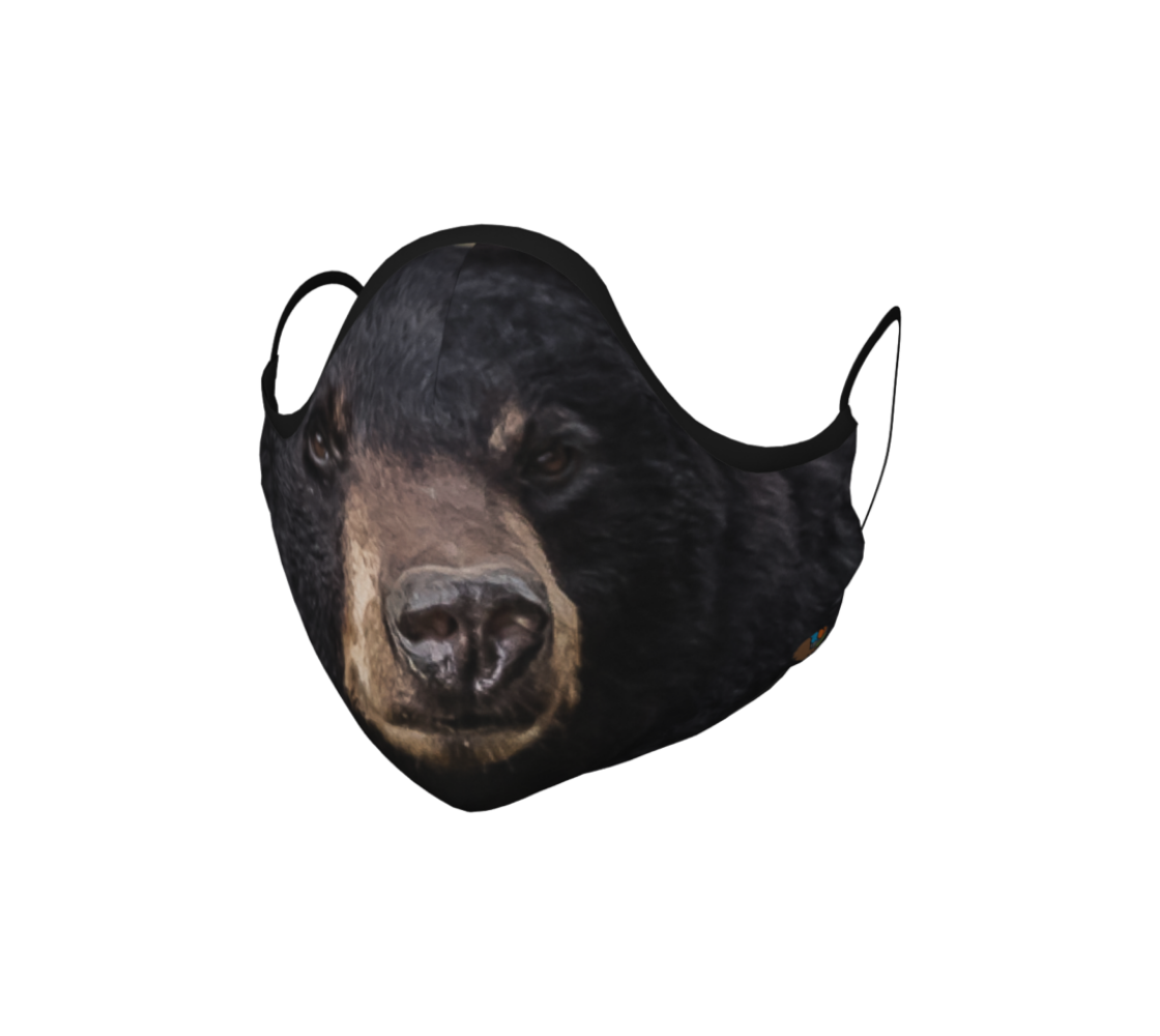 "Smokie" Face Covering Black Bear