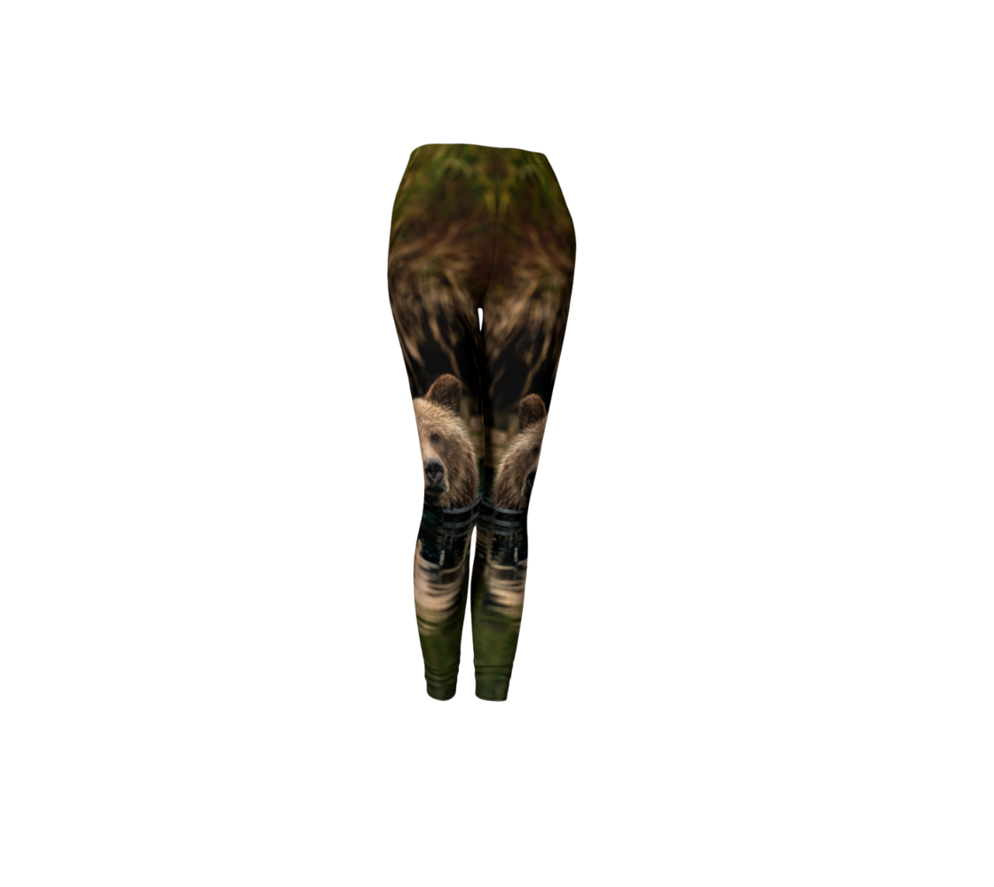 Made from 88% polyester and 12% spandex, these stylish ultra stretch leggings feature a real North American wildlife image of a beautiful grizzly bear. Designed with a compression fit, with a 1.5” elastic waistband, you’ll stand out from the crowd in style and comfort with this unique vivid print that will never fade. 