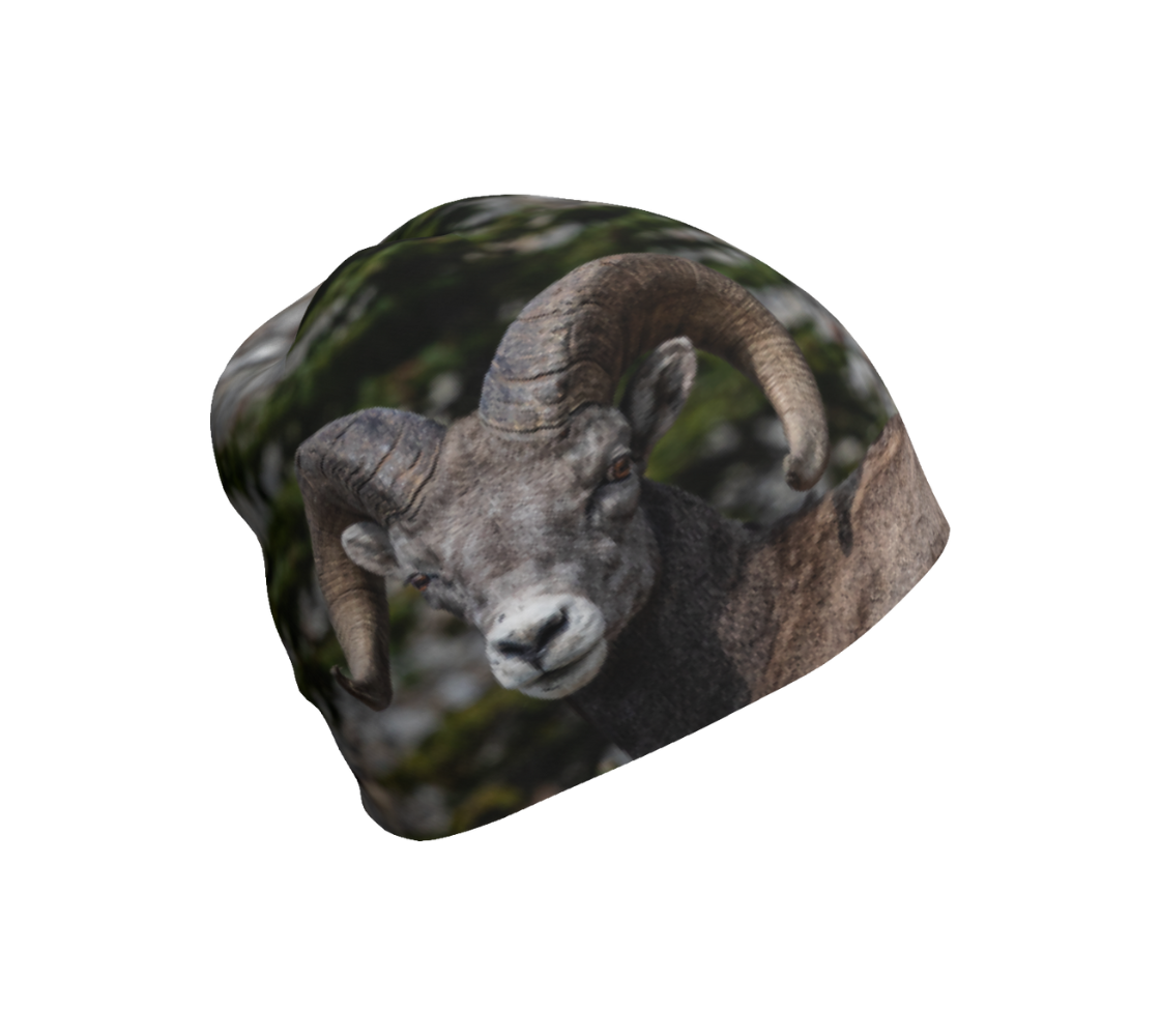 This Canadian-made lightweight beanie features a wildlife photographed image of  a big horn Sheep. The soft bamboo lining is a moisture wicking fabric so you don’t sweat or itch in them. Comes in youth & adult sizes. 