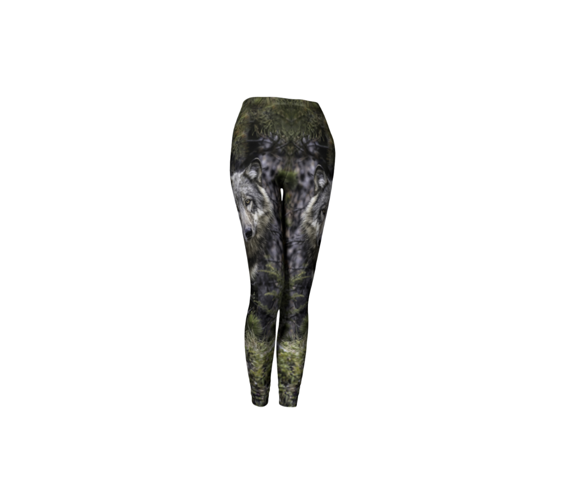 Made from 88% polyester and 12% spandex, these stylish ultra stretch leggings feature a real North American wildlife image of a beautiful grey wolf. Designed with a compression fit, with a 1.5” elastic waistband, you’ll stand out from the crowd in style and comfort with this unique vivid print that will never fade. 