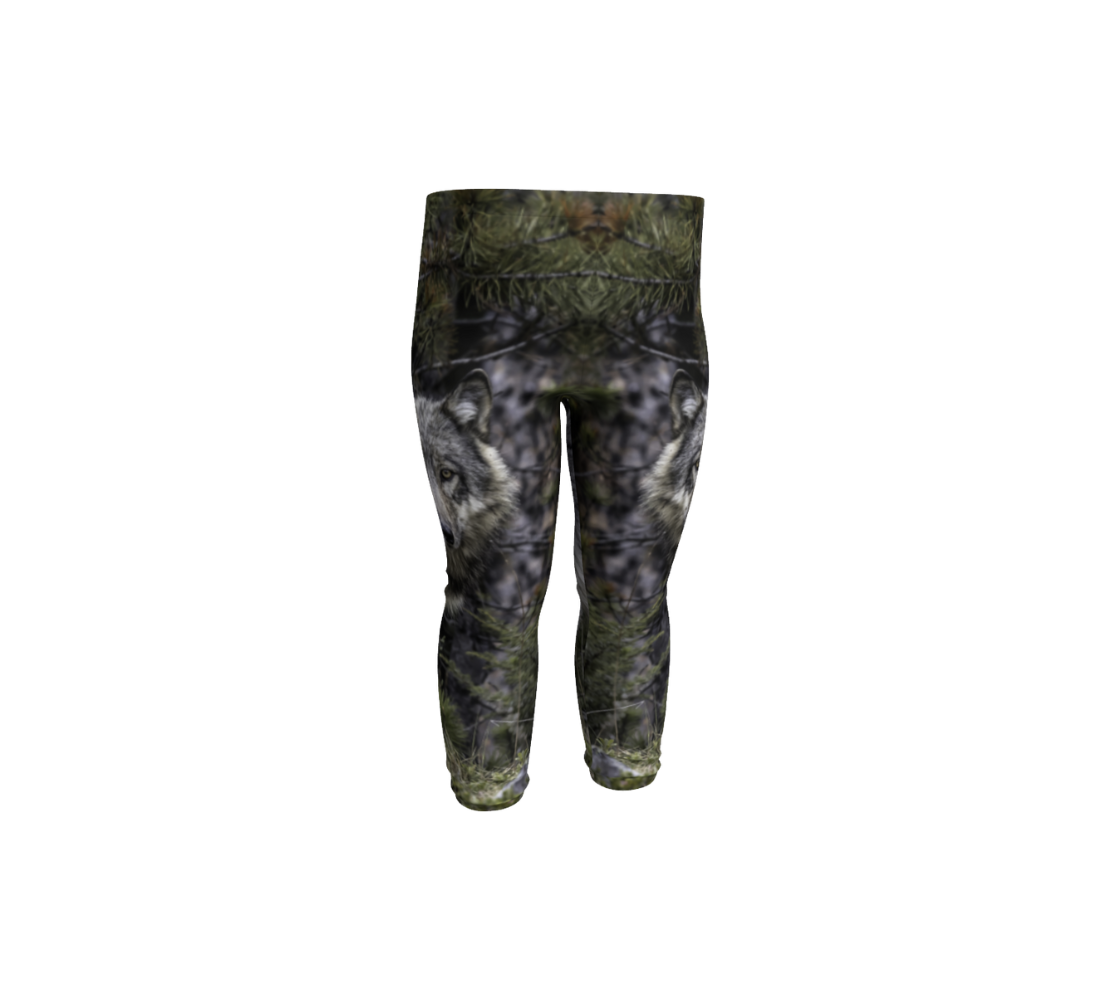 Made from 88% polyester and 12% spandex, these durable ultra stretch leggings feature a real North American wildlife image of an adorable grey wolf. Designed with a slim fit, with a 1” wide elastic waistband, the little ones will stand out from the crowd in style and comfort with this unique vivid print that will never fade. 