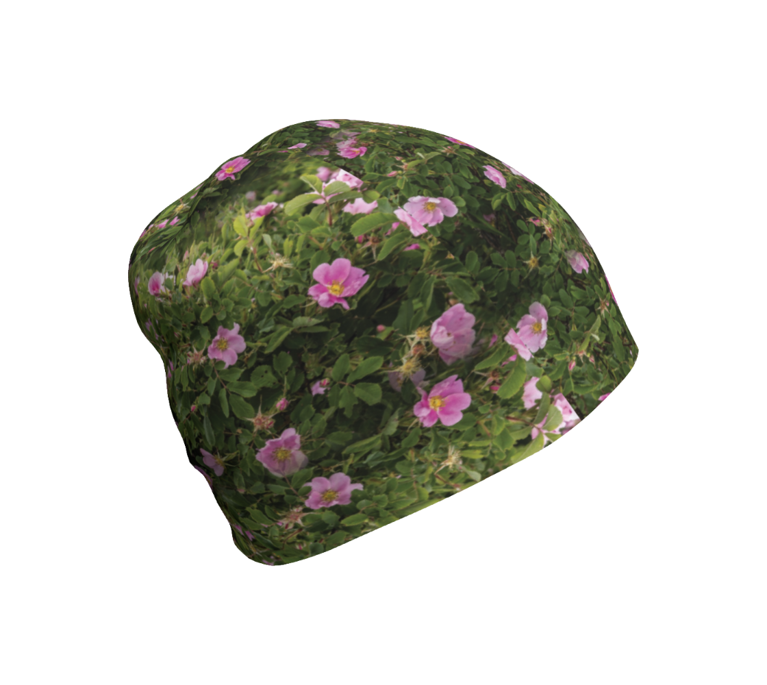 This Canadian-made lightweight beanie features a wildlife photographed images of Alberta wild roses. The soft bamboo lining is a moisture wicking fabric so you don’t sweat or itch in them. Comes in youth & adult sizes. 